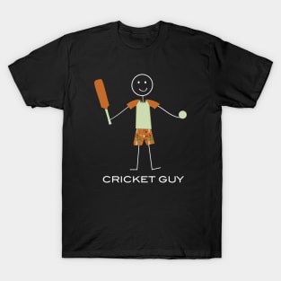 Funny Mens Cricket Guy T-Shirt